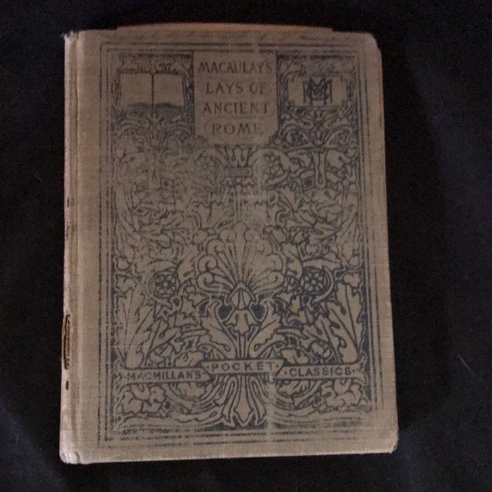 Antique book of poetry